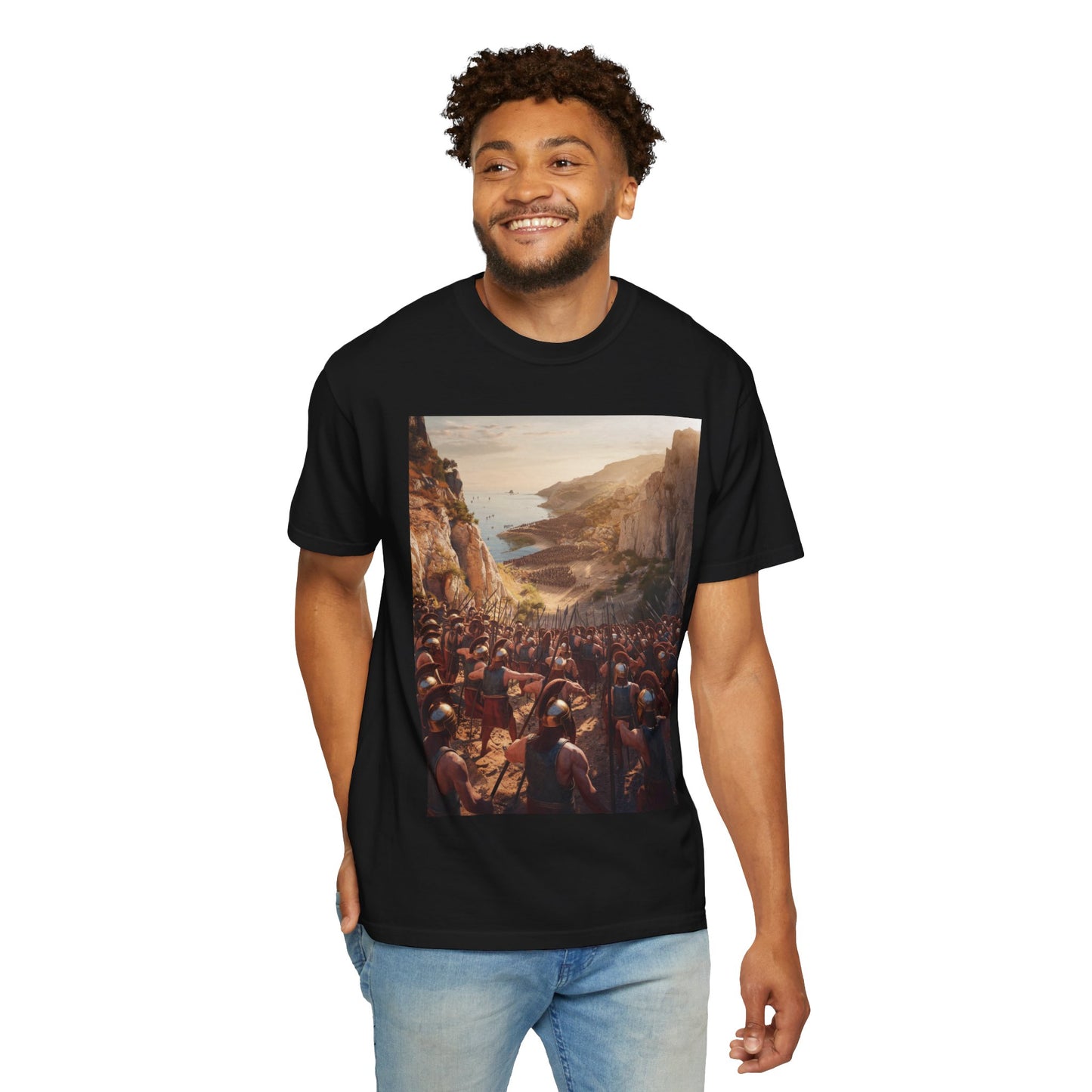 Battle of Thermopylae 480 BC — 300 Spartans Battle Tee