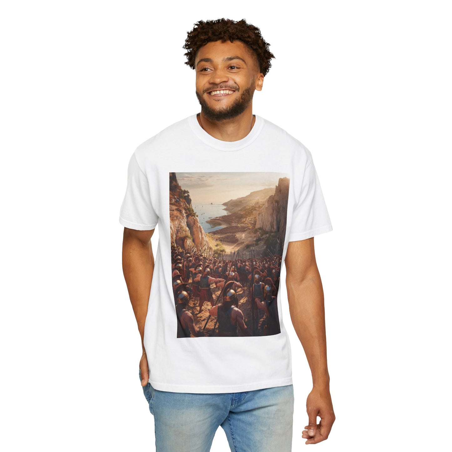 Battle of Thermopylae 480 BC — 300 Spartans Battle Tee